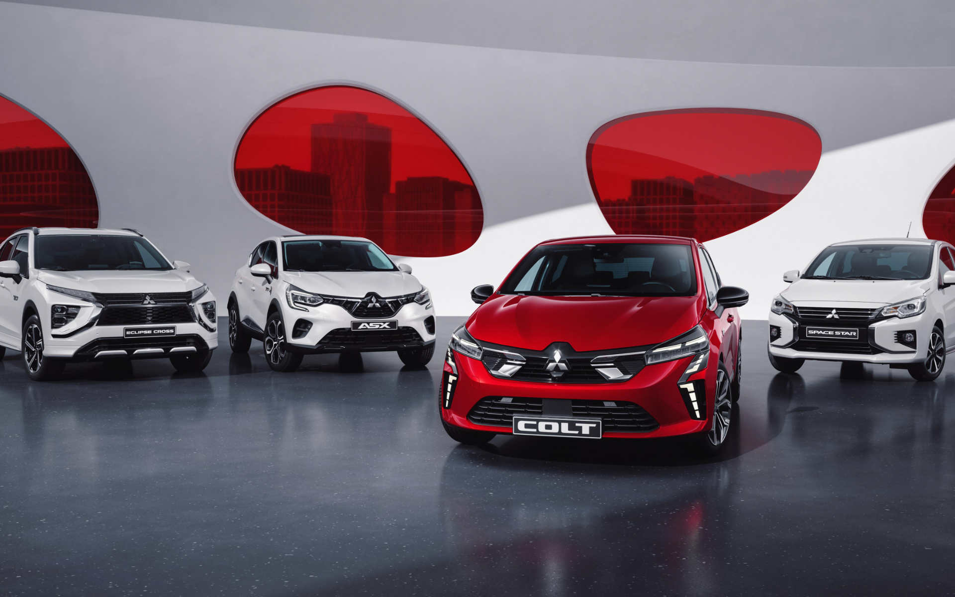 Colt, ASX, Eclipse Cross e Space Star em exposição