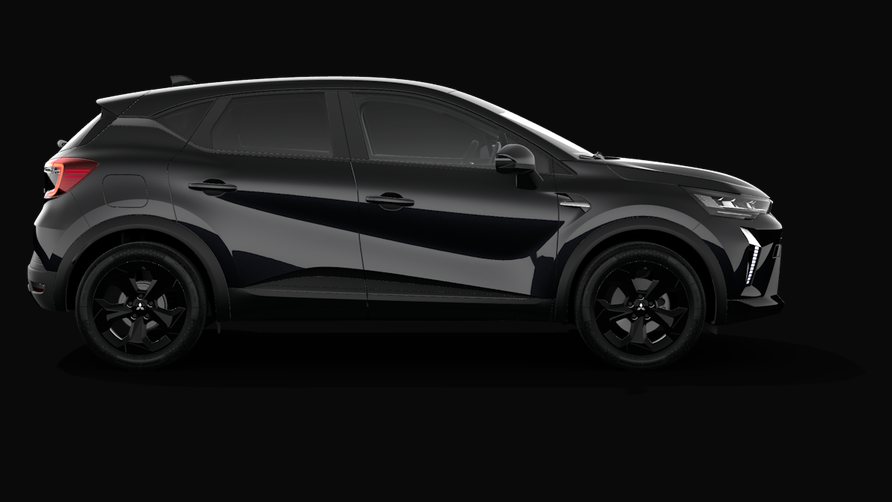 Mitsubishi ASX Black Edition na cor Onyx Black, perfil