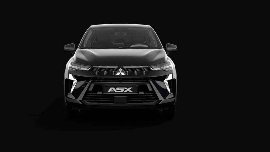 Mitsubishi ASX Black Edition na cor Onyx Black, frente
