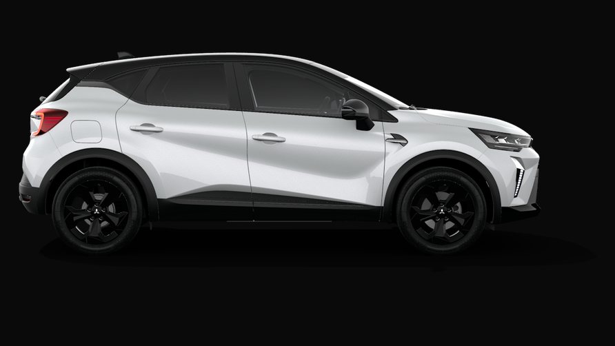 Mitsubishi ASX Black Edition na cor Crystal White + Onyx Black, perfil