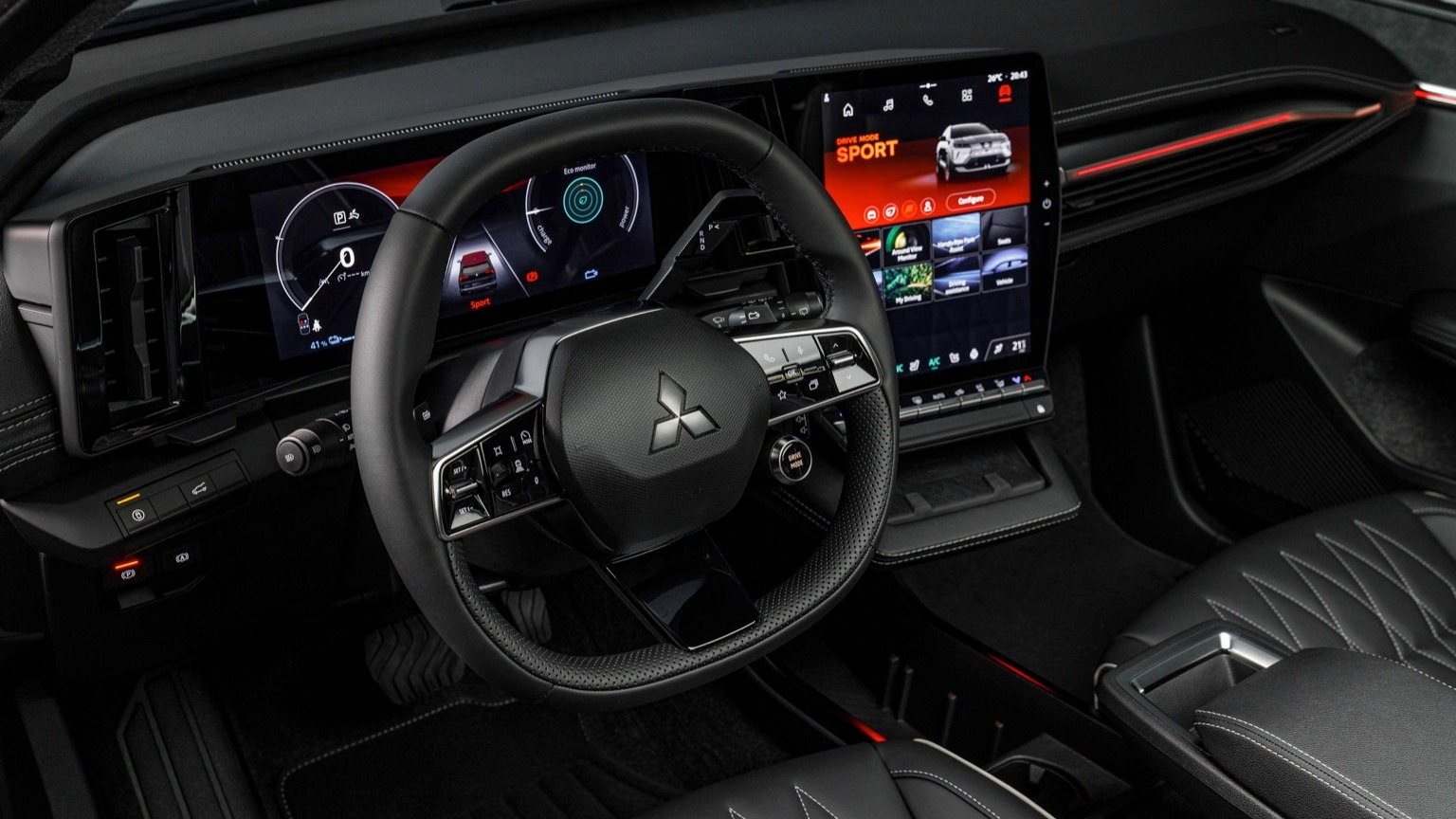 Painel do Mitsubishi Eclipse Cross EV
