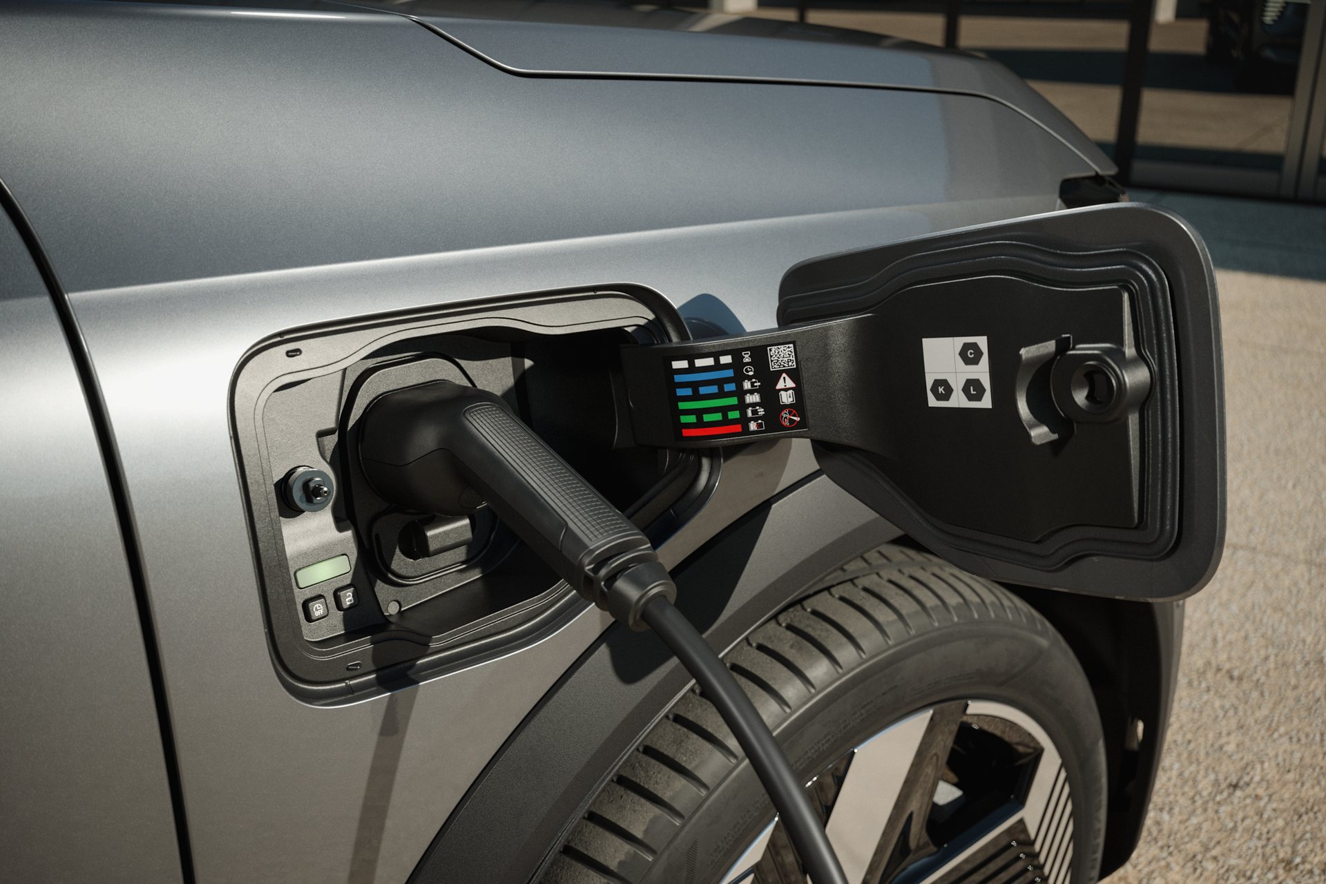 Cabo ligado ao Mitsubishi Eclipse Cross EV