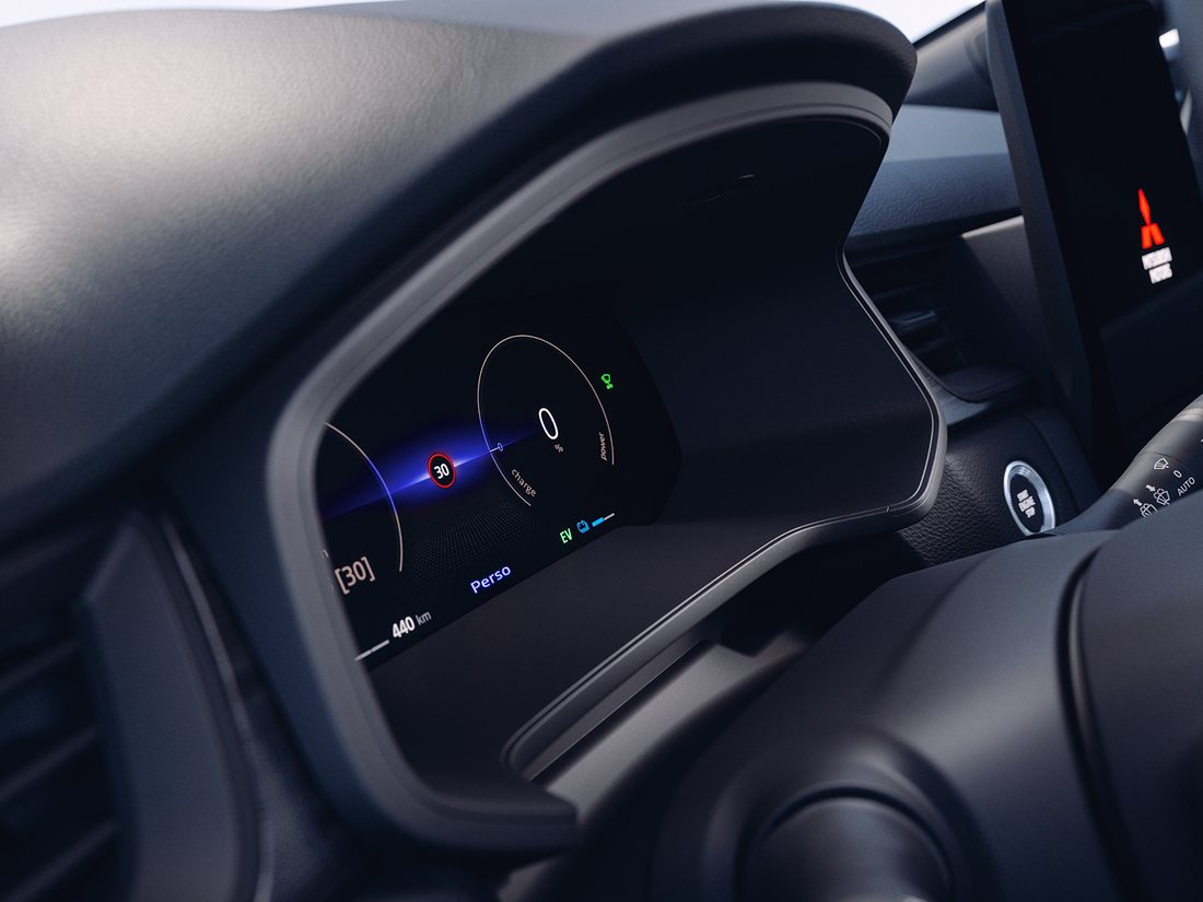 Painel de instrumentos do Mitsubishi Grandis no modo personalizado
