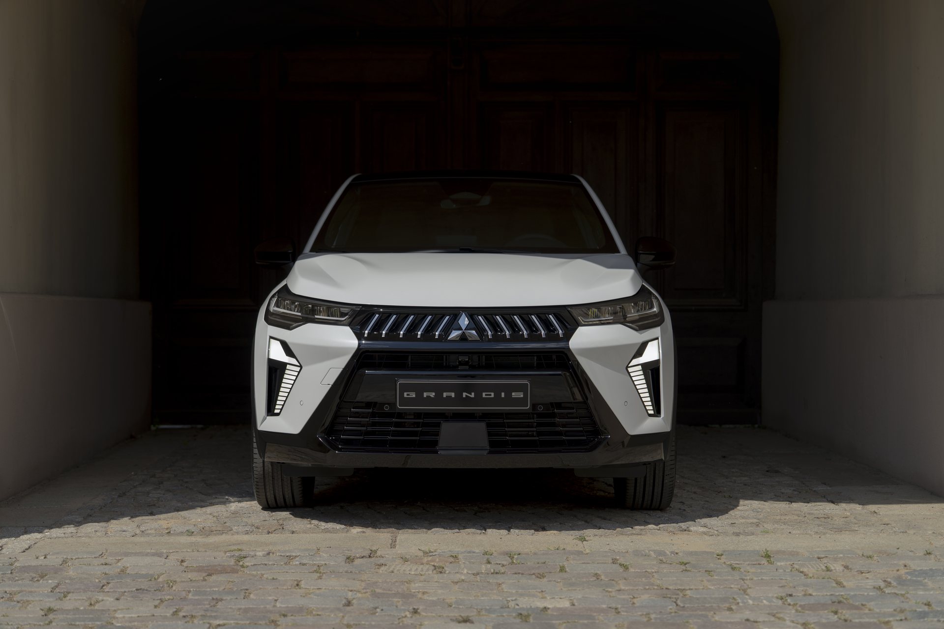 Mitsubishi Grandis visto de frente