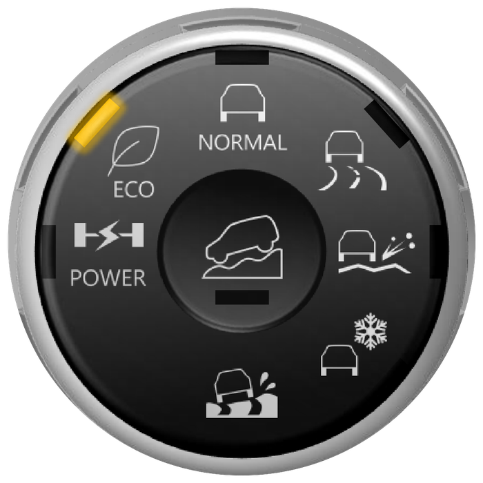 Seletor de modo de condução na posição Eco