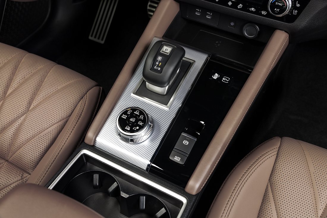 Consola central do Mitsubishi Outlander PHEV