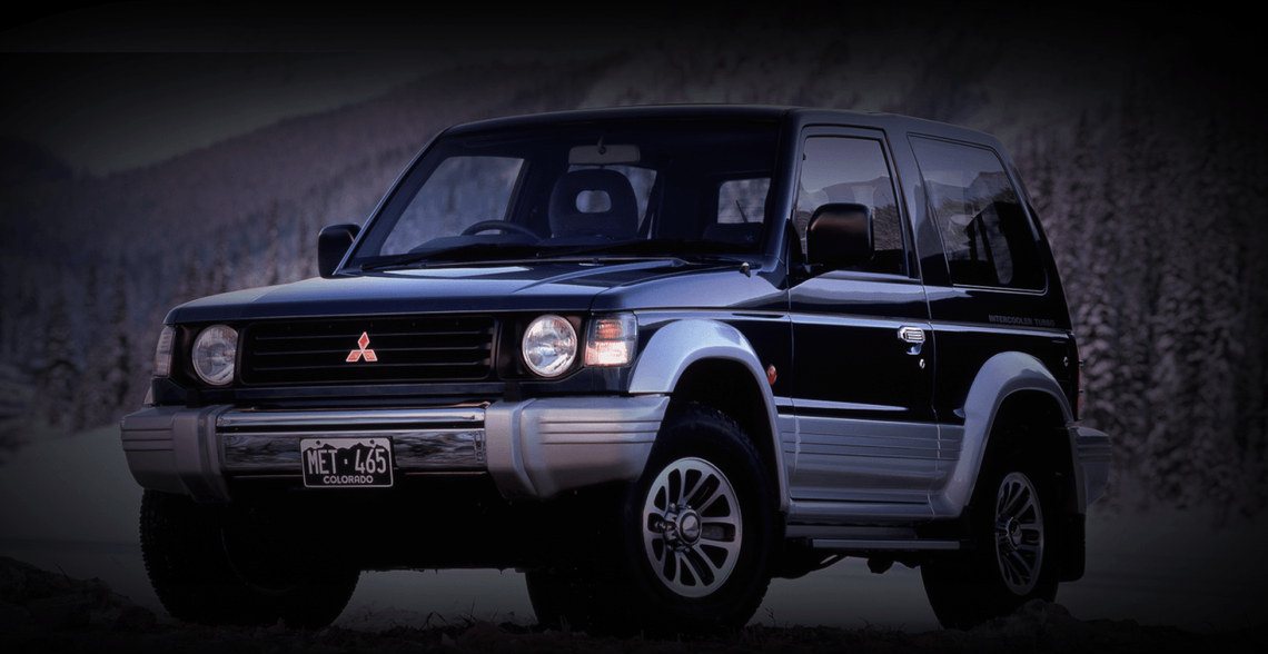 O Pajero de segunda geração, de 1991