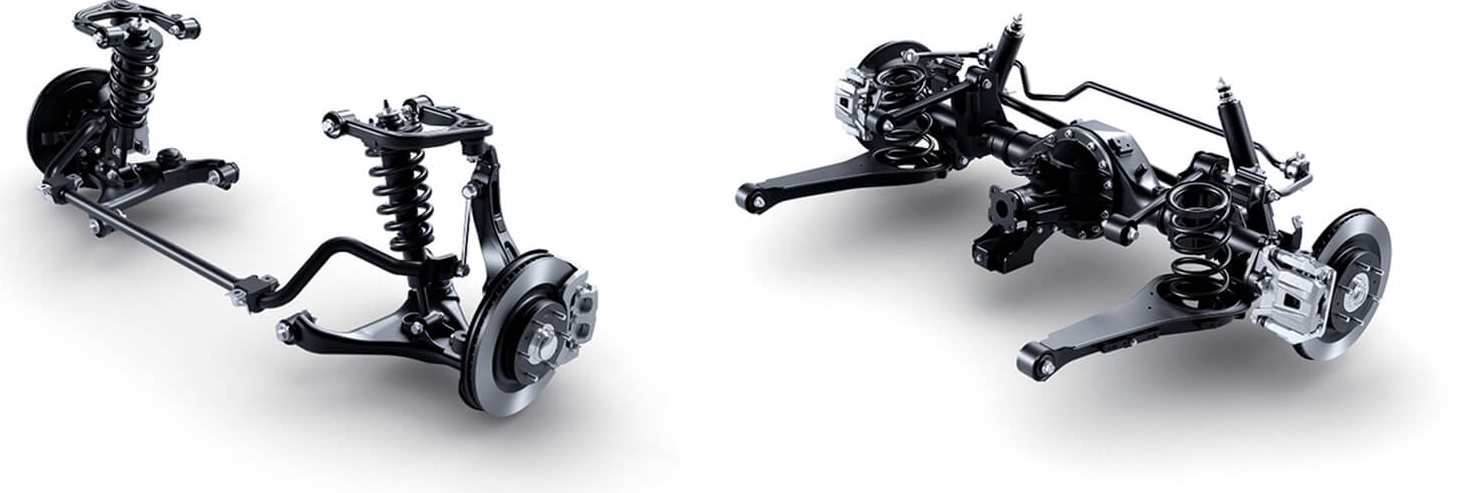Suspensão do novo Mitsubishi Pajero