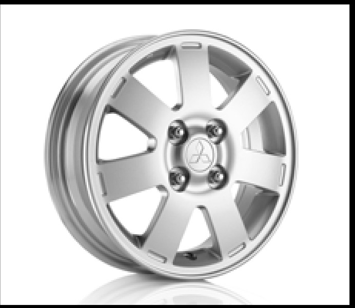 Jante de liga leve 14" — Silver (14x4,5J ET46 Equipamento de fábrica; excl. tampão central 4252A061; substitui 4250C048)